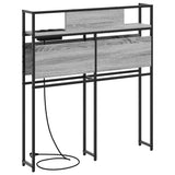 Storage Headboard with Shelf Grey sonoma 75 cm Engineered wood 859613