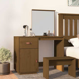 Dressing Table Honey Brown 95x50x134 cm Solid Wood Pine 820090