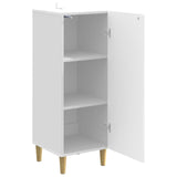 Sideboard High Gloss White 33 x 34.5 x 90 cm Engineered Wood 895059