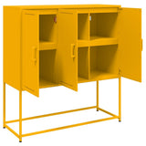 Highboard Mustard Yellow 100.5x39x107 cm Steel 846539