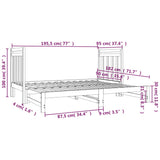 ZNTS Pull-out Day Bed without Mattress 2x cm 3124772