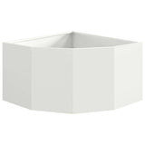 Corner Planter White 60 x 60 x 35 cm Steel 883641