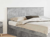 Headboard with Headboard Concrete Grey 135 cm Engineered wood 887773