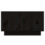 Coffee Table Black 55x56x32 cm Solid Wood Pine 813409