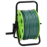 Free Standing Green Hose Reel with Hose Fitting Set 0.5" 50 m PVC 3281519