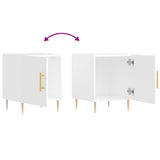 Bedside Cabinets 2 pcs High Gloss White 40x40x50 cm Engineered Wood 827537