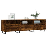 TV Cabinet Smoked Oak 150x30x44,5 cm Engineered Wood 831305