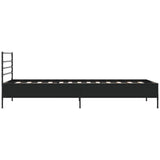 Bed Frame without Mattress Black 100x200 cm 845587