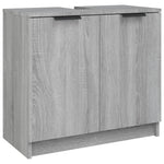 ZNTS Bathroom Cabinet Grey Sonoma 64.5x33.5x59 cm Engineered Wood 817064