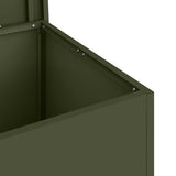 Outdoor Storage Box Olive Green 80 x 50.5 x 50 cm Steel 874570