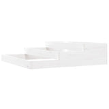 Planter White 107x107x27 cm Solid Wood Pine 823914
