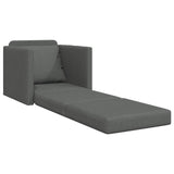 Folding Sofa Bed Dark Grey 74 x 77 x 81 cm Fabric 42030490