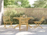 Garden Dining Set Natural Bamboo Bamboo Medium Foldable 3278530