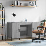 Desk Grey Sonoma 140x50x75 cm Engineered Wood 829562