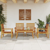 Garden Lounge Set Natural Wood Solid Acacia wood Standard Durable 3211803