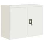 ZNTS File Cabinet White 90x40x110 cm Steel 3188310