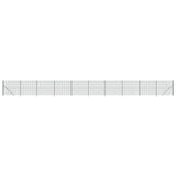 Wire Mesh Fence with Flange Green 1.6x25 m 154188