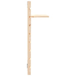 ZNTS Wall-mounted Bedside Shelves 2 pcs Solid Wood Pine 824768