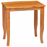 Nesting Side Tables 3 pcs Natural Solid Mahogany Wood 42009927