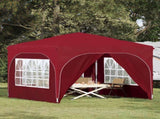 Pop-up Party Tent 290 x 290 x 245 cm Burgundy 42019873
