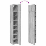 Slim Storage Cabinet Grey Sonoma 30x42,5x225 cm Engineered Wood 3281264