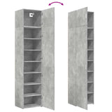 ZNTS Slim Storage Cabinet Concrete Grey 50x42.5x225 cm Engineered Wood 3281304