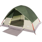 Camping Tent Dome 3-Person Green Waterproof 94695