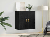 Wall Cabinet Black Oak 69.5 x 34 x 90 cm Engineered Wood 879512