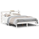 Bed Frame without Mattress White 140x200 cm Solid Wood Pine 3305723