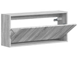Wall-Mounted Shoe Cabinet ZWOLLE 71 x 17 x 43 cm Grey Sonoma 896411