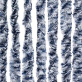 Fly Curtain Blue and White 100x230 cm Chenille 377372