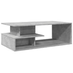 ZNTS Coffee Table Concrete Grey 102x55x35 cm Engineered Wood 848013