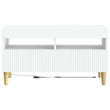 LED TV Cabinet White Engineered Wood 896775