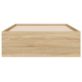 Bed Frame with Drawers without Mattress Sonoma Oak 90x190 cm Single 3207324
