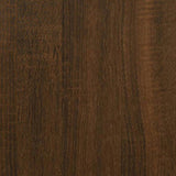 Desk Brown Oak 100x55x75 cm Engineered Wood 823031