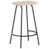 Bar Stools 2 pcs Solid Mango Wood 320647