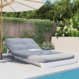 Futon Sofa Bed with Mattress White 100x206x11 cm Solid Wood Pine 846767