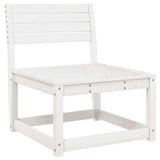 Garden Lounge Set White Solid Pine Wood Medium Modular 3216906