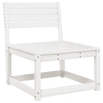 ZNTS 4 Piece Garden Lounge Set White Solid Wood Pine 3216906