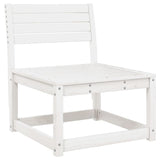 ZNTS 4 Piece Garden Lounge Set White Solid Wood Pine 3216906