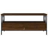 ZNTS Coffee Table Brown Oak 100x51x45 cm Engineered Wood 835303