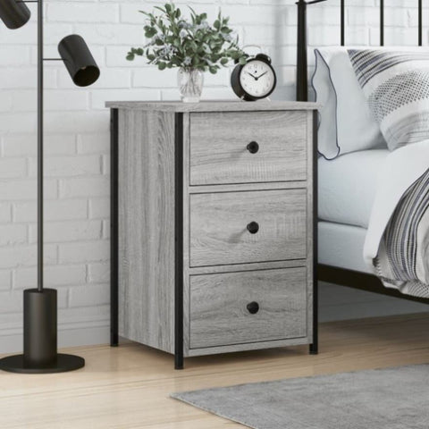 ZNTS Bedside Cabinet Grey Sonoma 40x36x60 cm Engineered Wood 825999