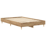 Bed Frame No Mattress Artisan Oak 120x190 cm Small Double Engineered Wood 861083