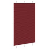 Pleated Blind Bordeaux Red 120x200 cm Fabric Width 119.4 cm Polyester 4015266
