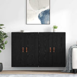Wall-mounted Cabinet 2 pcs Black Oak 69.5 x 34 x 90 cm 3415590