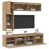 TV Cabinet 7 pcs Artisan Oak Engineered Wood 3402984
