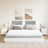 Bedside Cabinets 2 pcs White 30x30x40 cm Engineered Wood 800514