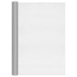 ZNTS Mesh Screen Aluminium 80x2000 cm Silver 150850
