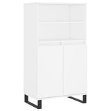 Highboard White 60x36x110 cm Engineered Wood 831492