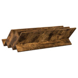 Magazine Rack Smoked Oak 90 x 53 x 28.5 cm Engineered Wood 890892
